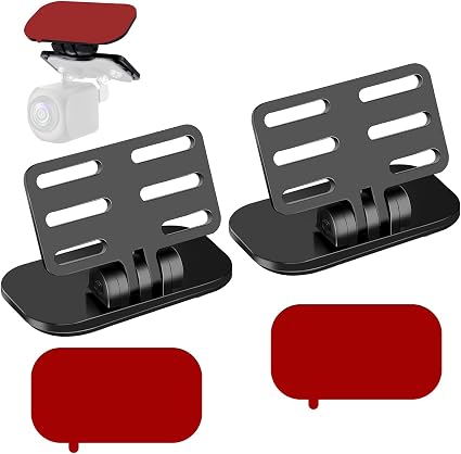 2 Pcs Rear Camera Holder for Car Dashcam Mount Universal Rear View Camera Rear-Window Mount Back Windshield Backup Camera-Mount Adhesive Car Dashcam Reverse Camera-Holder for SUV RV Truck Auto