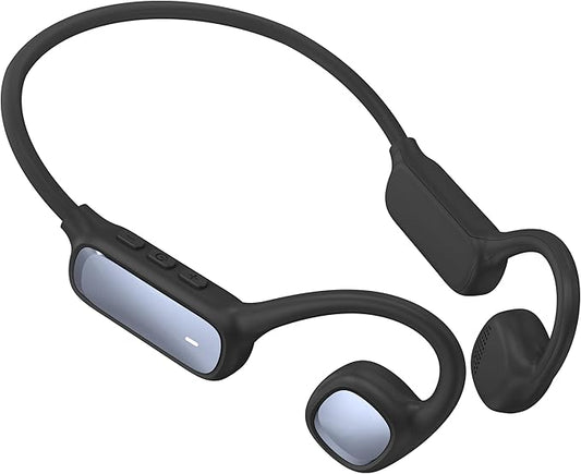 Kids Bluetooth Headphones, Wireless Kids Earbuds with 85dB Volume Limit, Bluetooth5.3, Air Conduction Open-Ear Headphones, 20-Hour Playtime, with Built-in Mic for Toddlers, Boys and Girl (Black)