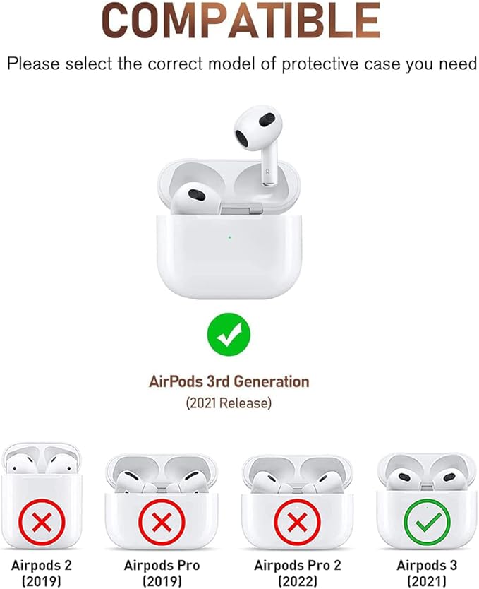 Compatible with Airpods 3rd Generation Case, PHOEACC Dream Luxury Airpod 3 Case Cute Protective Cover with Shell Pearl Keychain for Girls Teens Women (Pink)