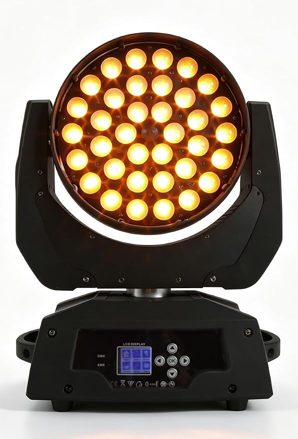 SHEHDS 36x18W LED Moving Head Light, RGBWAP Stage Light