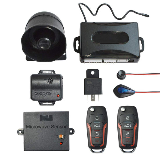 1 Way Car Security Alarm & Keyless Entry System