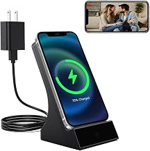 Phone Charger Hidden Camear with 120° Wide-Angle View Motion Detection/Night Vision/256GB SD Storage/Wireless APP Live View Spy Cam for Home Indoor/Outdoor Safe.