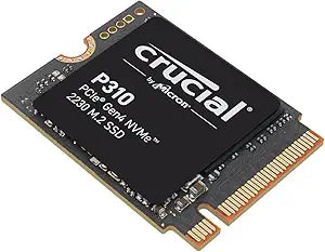 Crucial P310 1TB M.2 2230 SSD, PCIe Gen4 NVMe, Up to 7,100MB/s, Internal Solid State Drive, Ideal for Steam Deck, ASUS ROG Ally, MSI Claw, Mini PCs & Ultrabooks - CT1000P310SSD2