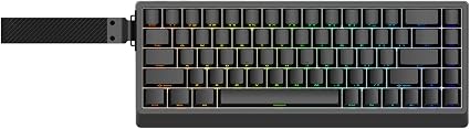 IROK ND68 68 Keys Wired Magnetic Switch Keyboard, 0.005MM RT Accuracy, 8KHZ Polling Rate/Latency As 0.125MS/256KHZ Single Key Scan Rate/ARGB，Hot Swappable,Gasket Structure Gaming Keyboard（Black）