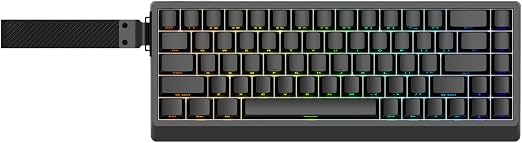 IROK ND68 68 Keys Wired Magnetic Switch Keyboard, 0.005MM RT Accuracy, 8KHZ Polling Rate/Latency As 0.125MS/256KHZ Single Key Scan Rate/ARGB，Hot Swappable,Gasket Structure Gaming Keyboard（Black）