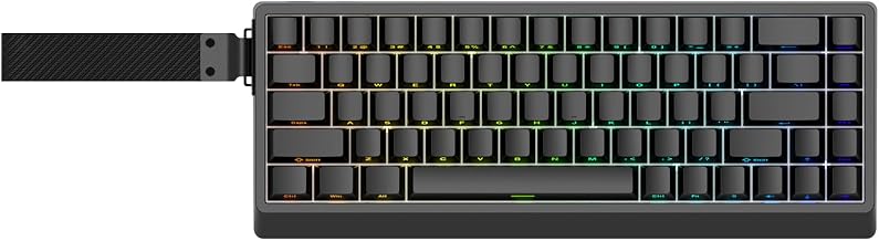 IROK ND68 68 Keys Wired Magnetic Switch Keyboard, 0.005MM RT Accuracy, 8KHZ Polling Rate/Latency As 0.125MS/256KHZ Single Key Scan Rate/ARGB，Hot Swappable,Gasket Structure Gaming Keyboard（Black） - Image 1