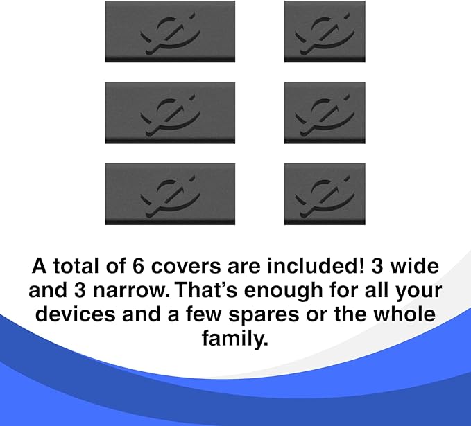 Webcam Cover Slide for Laptop Camera Privacy, Flexible Webcam Cover for MacBook, iPad and PC, Easy Install No Adhesive, No Residue, Made in the USA, 6 Pack