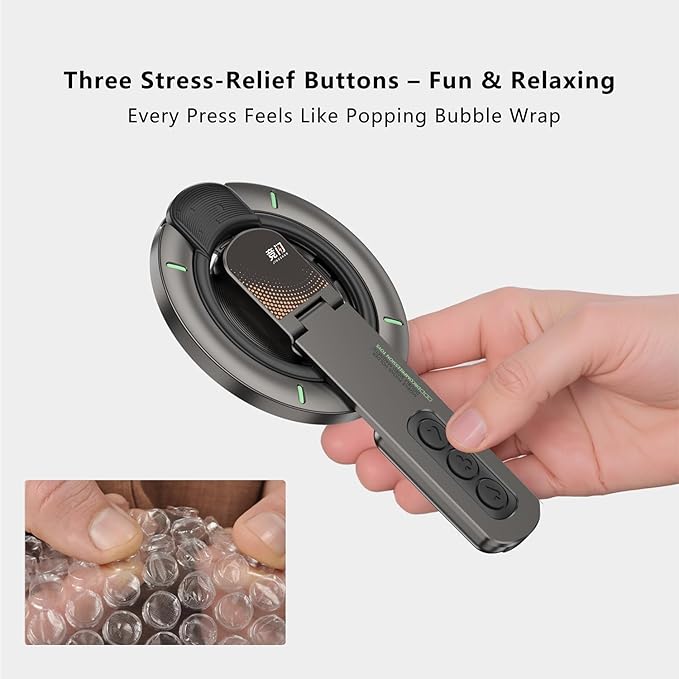Phone Grip for Magsafe Phone Stand 360°Roration Gym Holder Phone Kickstand Silicone Finger Ring Innovative Pressure-Relief Damping Hinge Design with Magnet Ring Compatible All Phones, Black