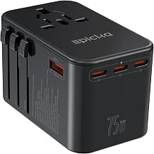 EPICKA 75W GaN PD Universal Travel Adapter, 3USB-C/2USB-A - Image 1