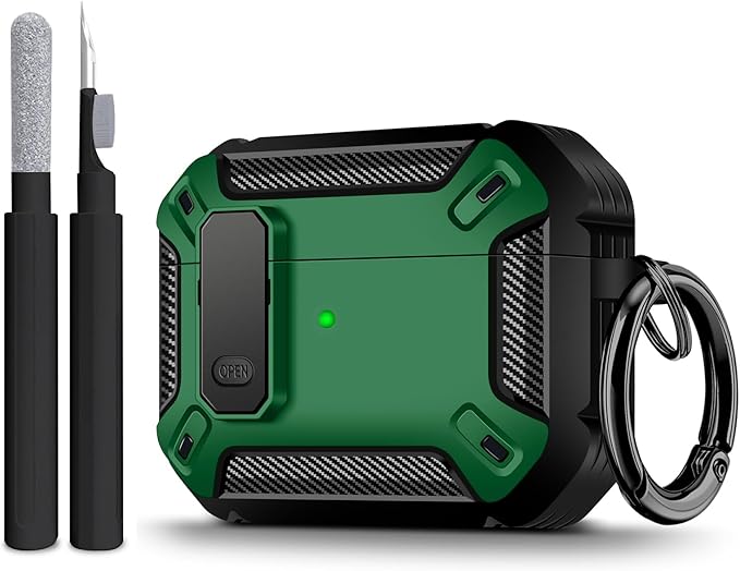 Compatible with Airpods Pro 3 Case(2025),for Airpods Pro 3rd Generation Cases Cover with Keychain Cleaner Kit Soft Silicone Shockproof Cover for Women Men