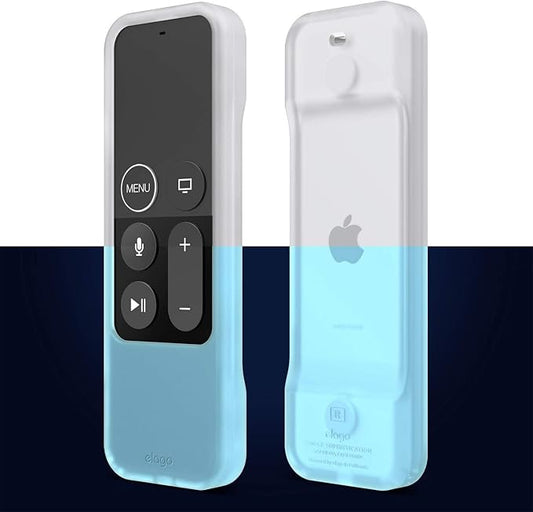 elago R1 Intelli Case [Nightglow Blue]-[Magnet Technology][Anti-Slip][Lanyard Included][Heavy Shock Absorption] for Apple TV Siri Remote 4K / 4th Generation