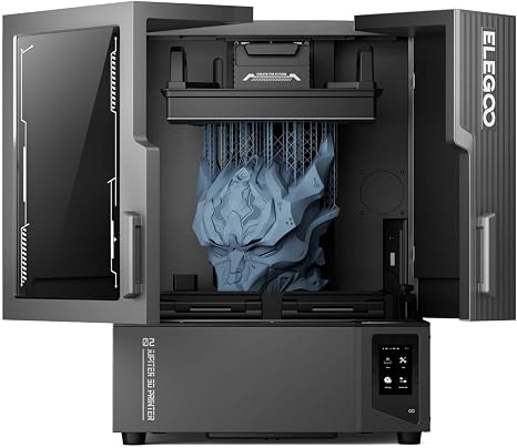 ELEGOO Jupiter 2 Resin 3D Printer, 16K Large MSLA 3D Printing Machine, Auto-Leveling, Smart Tank Heating, Auto Resin Feeding, Smart Mechanical Sensor, Wi-Fi Cluster, Build Size 302.4 × 161.98 × 300 mm