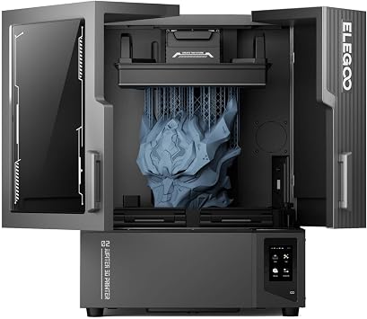 ELEGOO Jupiter 2 Resin 3D Printer, 16K Large MSLA 3D Printing Machine, Auto-Leveling, Smart Tank Heating, Auto Resin Feeding, Smart Mechanical Sensor, Wi-Fi Cluster, Build Size 302.4 × 161.98 × 300 mm