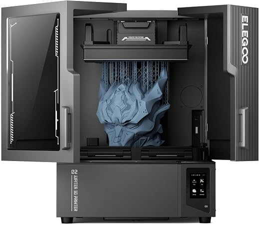 ELEGOO Jupiter 2 Resin 3D Printer, 16K Large MSLA 3D Printing Machine, Auto-Leveling, Smart Tank Heating, Auto Resin Feeding, Smart Mechanical Sensor, Wi-Fi Cluster, Build Size 302.4 × 161.98 × 300 mm