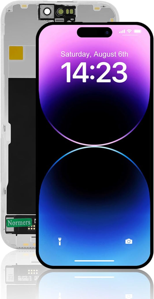 for iPhone 15 pro Screen Replacement, 6.1 inch 3D Touch FHD Display LCD Full Repair Kit with Digitizer Assembly, Tool Set, Tempered Glass & Waterproof Adhesive