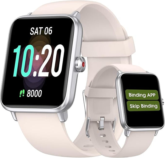 DAVIKO Pedometer Watch Senior Friendly No App/Phone Required,Waterproof Fitness Tracker Watch with Heart Rate Sleep Monitor Activity Tracker, Step Counter for Walking, Smart Watches for Women Men
