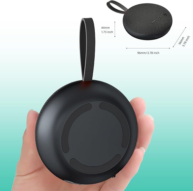 Magnetic Bluetooth Speaker 6W HiFi Sound with TF Card Playback, Built-in Mic, BT5.3, TWS Pairing, IPX6 Waterproof, Wireless Floatable Speaker for Golf Cart & Worksite