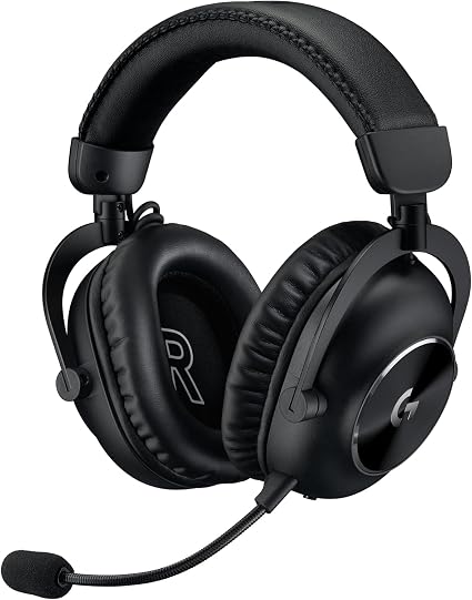 Logitech G PRO X 2 Lightspeed Wireless Gaming Headset with 50mm Graphene Drivers, DTS Headphone X 2.0 Surround Sound, Blue VO!CE Mic, Long Battery Life, Low Latency Wireless for PC, PS5, PS4 - Black