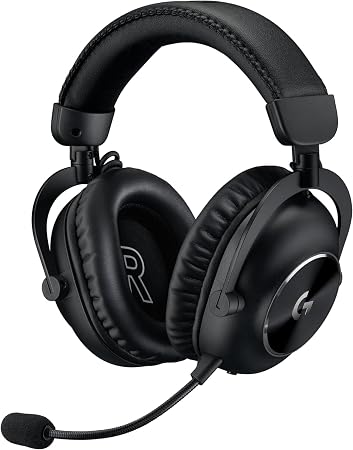 Logitech G PRO X 2 Lightspeed Wireless Gaming Headset with 50mm Graphene Drivers, DTS Headphone X 2.0 Surround Sound, Blue VO!CE Mic, Long Battery Life, Low Latency Wireless for PC, PS5, PS4 - Black