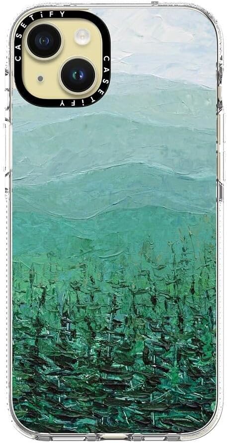 CASETiFY Clear iPhone 15 Plus Case [Not Yellowing / 6.6 ft. 3X Military Grade Drop Protection/Compatible with Magsafe] - Pine Forest - Clear
