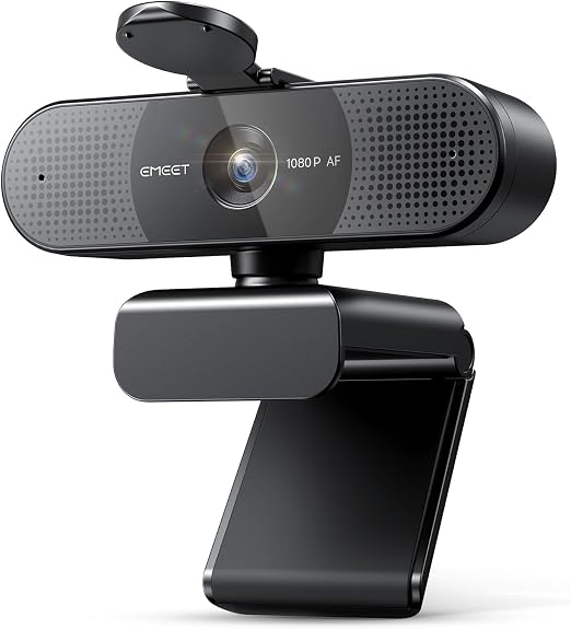 EMEET C960 AF 1080P Webcam for PC, Autofocus, 73° View Angle