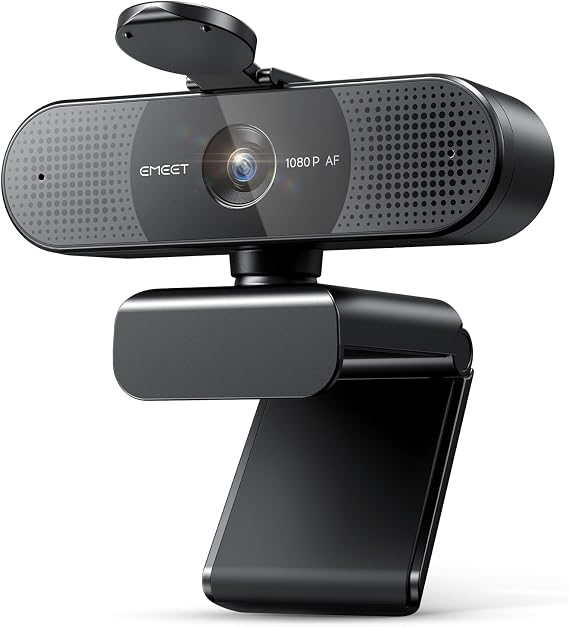 EMEET C960 AF 1080P Webcam for PC, Autofocus, 73° View Angle