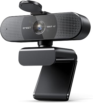 EMEET C960 AF 1080P Webcam for PC, Autofocus, 73° View Angle