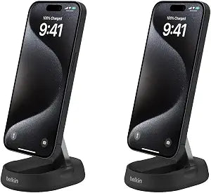 Belkin Qi2 15W Magnetic Wireless Charging Stand, Convertible (2 Pack)