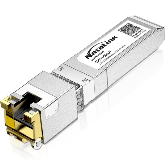 10G SFP+ to RJ45 Transceiver, Auto-Negotiation Copper SFP to Ethernet Module Support 10G/5G/2.5G/1.25G for Cisco/Ubiquit/TP-Link/Netgear/D-Link/Mikrotik/Unifi/Brocade/Broadcom (1-Pack, 30M)
