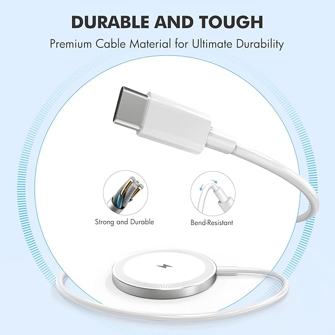 3Pack Magnetic Wireless Charger Pad: 15W Fast Qi Slim Portable Charging Pad for iPhone 17/17 Pro/17 Pro Max/Air/16 15 14 13 12 Pro Max Plus mini - AirPods 4 3 2 Pro 3 - Strong Magnet & Case-Friendly