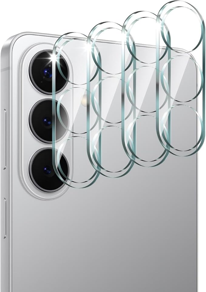 4-Pack Camera Lens Protector for Samsung Galaxy S26/S26+/S26 Plus, 9H Tempered Glass Camera Cover Screen Protector Accessories, HD Clarity, Anti-scratch, Bubble Free, Shockproof Full Protective