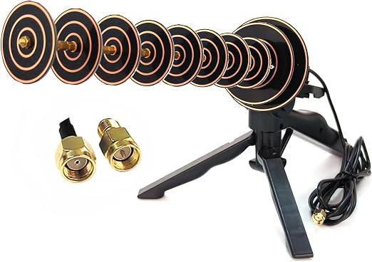 16dBi 2.4GHz High-Gain WiFi Directional Yagi Antenna Suitable for Drones USB Wireless adapters SMA routers and Cameras for Long Distance Signal Reception or Transmission
