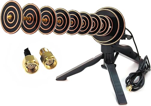 16dBi 2.4GHz High-Gain WiFi Directional Yagi Antenna Suitable for Drones USB Wireless adapters SMA routers and Cameras for Long Distance Signal Reception or Transmission