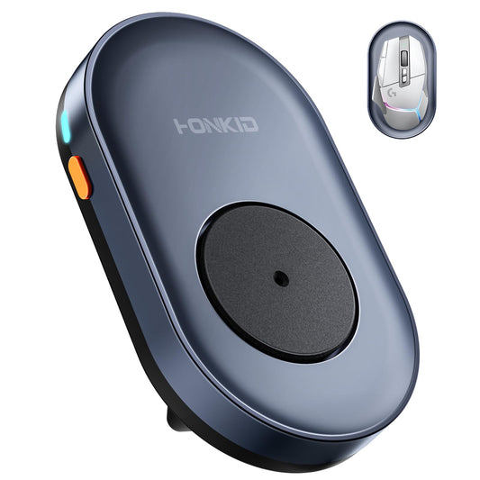HONKID Undetectable Mouse Jiggler - Auto Mover with On/Off Switch & USB Port, No Software Needed, Prevent Sleep/Lock for Home Office & PC/Mac/Desktop (Blue Black), Perfect for Gifts/Remote Work - Image 1