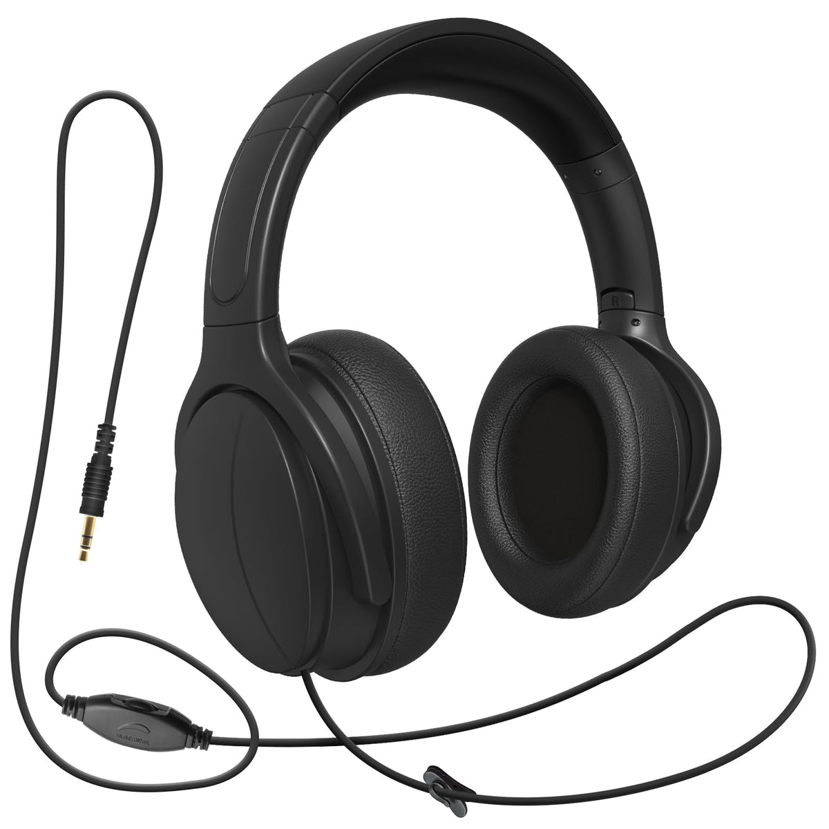 Long Cord TV Headphones for Seniors with Volume Control