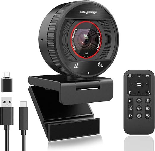 2K AI Webcam USB 3.0 with HDR 8X Digital Zoom & Microphone for PC - Image 6