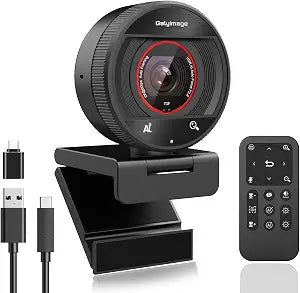 2K AI Webcam USB 3.0 with HDR 8X Digital Zoom & Microphone for PC - Image 1