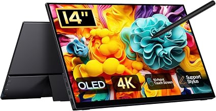 14 Inch 4K OLED Portable Monitor UHD 3840x2400 100% DCI-P3 100000:1