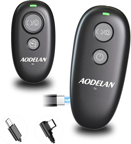 Upgraded Rechargeable USB-C Camera Wireless Remote Control Shutter Release