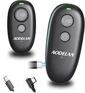 Upgraded Rechargeable USB-C Camera Wireless Remote Control Shutter Release