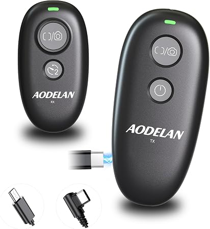 Upgraded Rechargeable USB-C Camera Wireless Remote Control Shutter Release