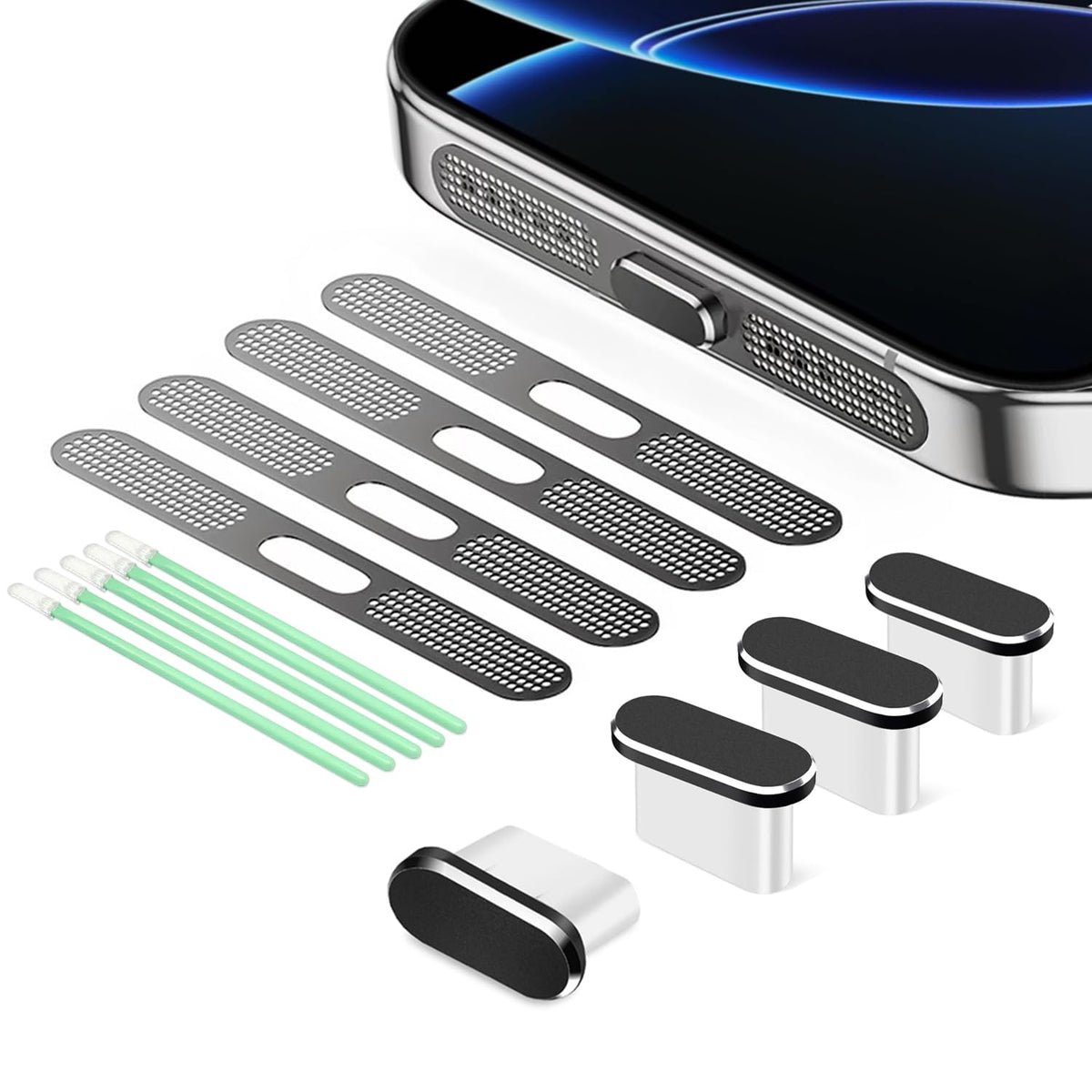 USB C Dust Plug, 4 Pack USB C Port Cover, Type C Cha | Charging & Powe - Image 1