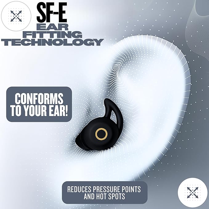 Sleep Earbuds, Ultra-Thin Invisible Headphones for Side Sleepers, 8-Hour Battery(24h w/ Case)No Buttons, No Lights, No Alerts, Noise Blocking Wireless Bluetooth 5.3, Gift for Him & Her, Mom & Dad