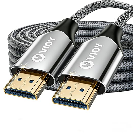 VIOY HDMI Cable 2.1 20 FT, 8K@60HZ 4K 120HZ HDMI Cord, (HDCP 2.2&2.3, Dynamic HDR) 480Gbps Ultra High Speed HDMI eARC Cable for Soundbar, TV, PS5/PS4, Monitor, Xbox, Projector