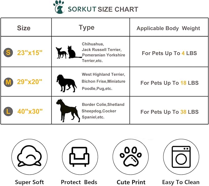 1 Pack 3 Puppy Blankets Super Soft Warm Sleep Mat Grey Cute Print Blanket Fluffy Fleece Pet Blanket Flannel Throw Dog Blankets for Small Dogs Puppy Dogs Fluffy Cats,Bone-Medium(29"x20")