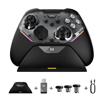 BIGBIG WON Storm(Gale2) Wireless PC Controller, Bluetooth Gaming Controller 2000Hz Polling Rate, Near-Zero Latency, TMR Sticks, Hall & Micro-switch Triggers, 16 Mechanical Buttons, 4 Customizable Back Paddles, for Windows PC/Switch 2/Switch/Android/IOS