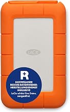LaCie Rugged USB-C, 1TB, Portable External Hard Drive, Drop, Shock, Dust, Rain Resistant, for Mac & PC (STFR1000800)