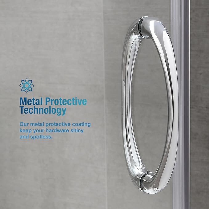 OVE Decors Breeze 34 in. Corner Shower Clear Sliding Door with Base in Satin Nickel Finish