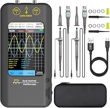 BSIDE Handheld Oscilloscope 3.98'' Touchscreen Digital oscilloscope Dual Channel 50MHz Bandwidth Portable Oscilloscope Signal Generator 250MSa/s Sampling Rate Tablet Automotive oscilloscope