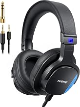 NUBWO HD01 Studio Headphones Wired, Hi-Res Over Ear Headphones with 1/4 inch to 3.5mm Adapter, Lightweight Closed Back Monitor Headphones for Piano Guitar AMP Recording Mixer Amplifier - Image 1